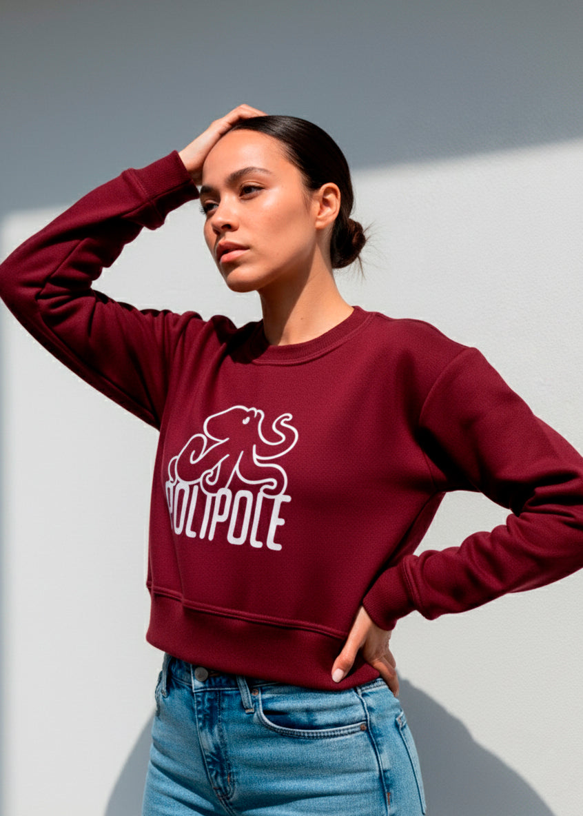 Signature sweater - Burgundy image 0